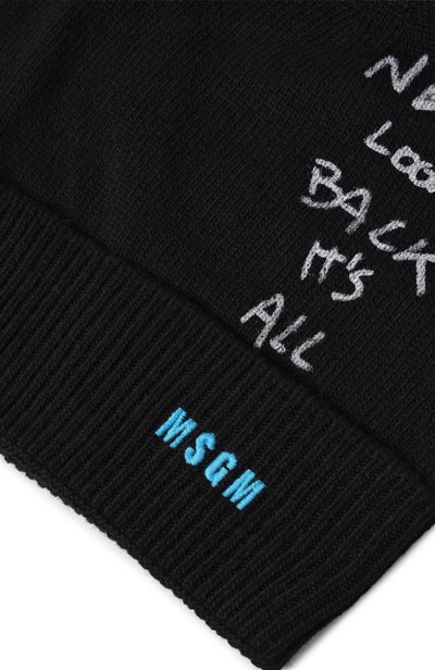 Шапка из шерсти и вискозы MSGM KIDS, арт. F6MSJUHT190, фото 3