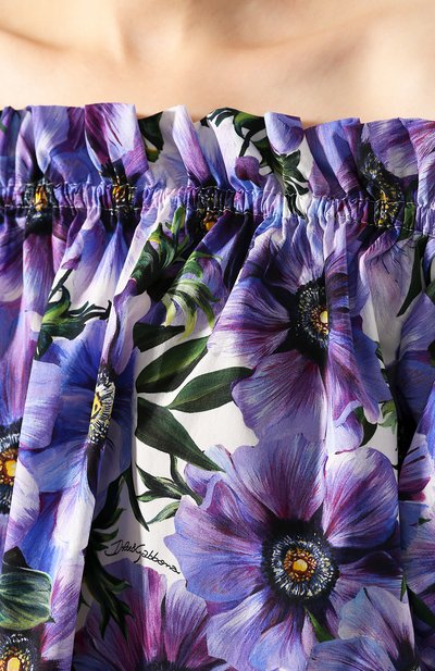 Хлопковый топ DOLCE & GABBANA, ар�т. F71J7T/HS5GD, фото 5