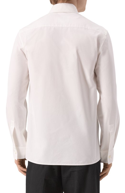 Хлопковая сорочка Jil Sander J21DL0202-J45002 Белый  J21DL0202-J45002 Фото 4