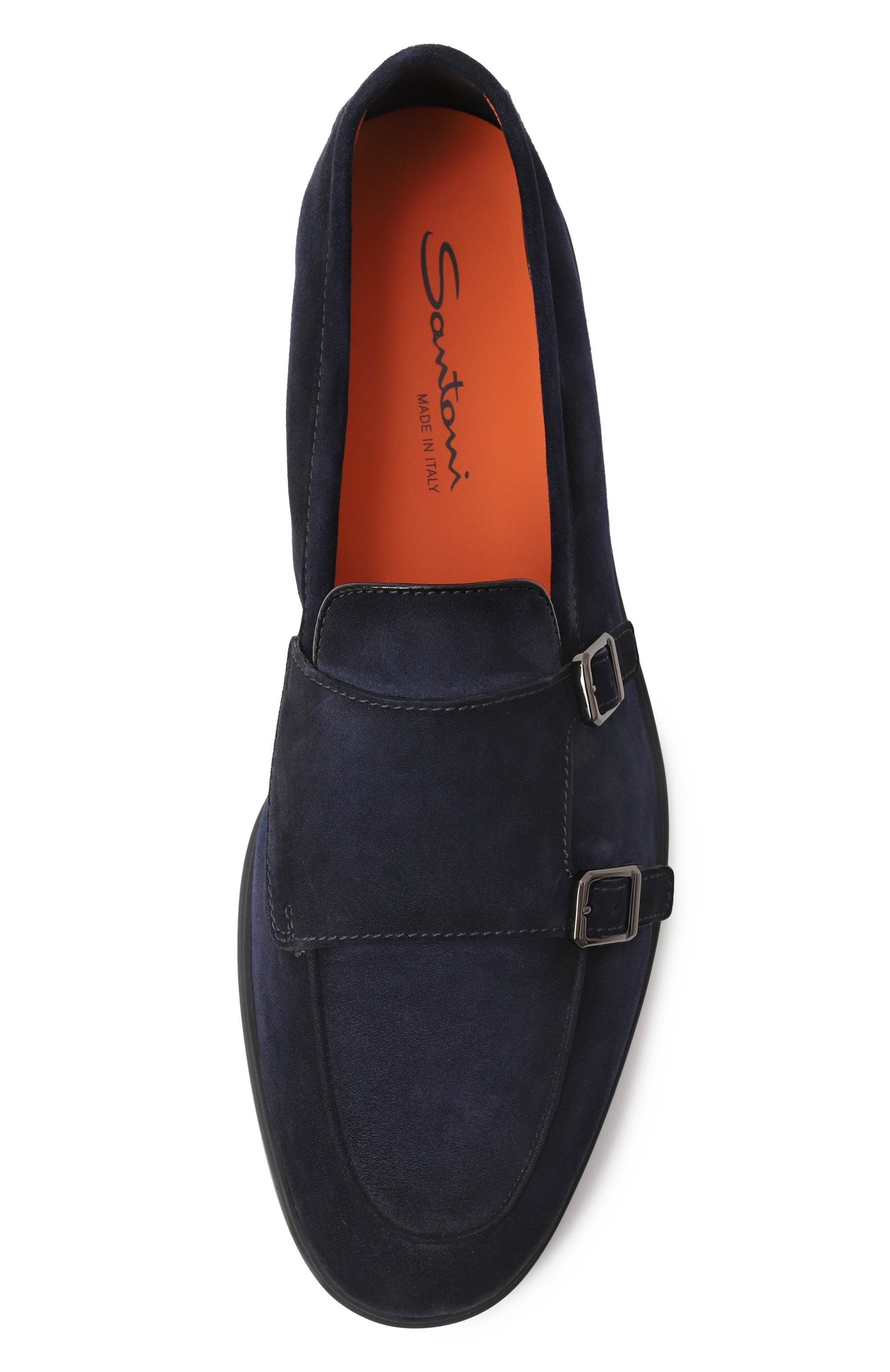 Замшевые лоферы malibu SANTONI, арт. MGAG1900600TSEAA, фото 6