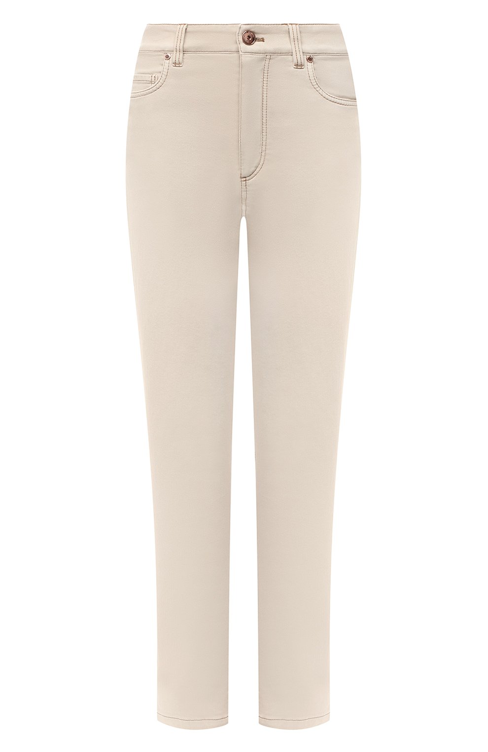 Джинсы BRUNELLO CUCINELLI бежевого цвета по цене 89950 руб., арт. M0H43P5574, фото 1 Джинсы BRUNELLO CUCINELLI, арт. M0H43P5574, фото 1