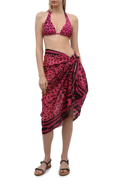 Хлопковое парео DOLCE & GABBANA фуксия цвета по цене 59650 руб., арт. 04A01J/FI5AT, фото 2 Хлопковое парео DOLCE & GABBANA, арт. 04A01J/FI5AT, фото 2
