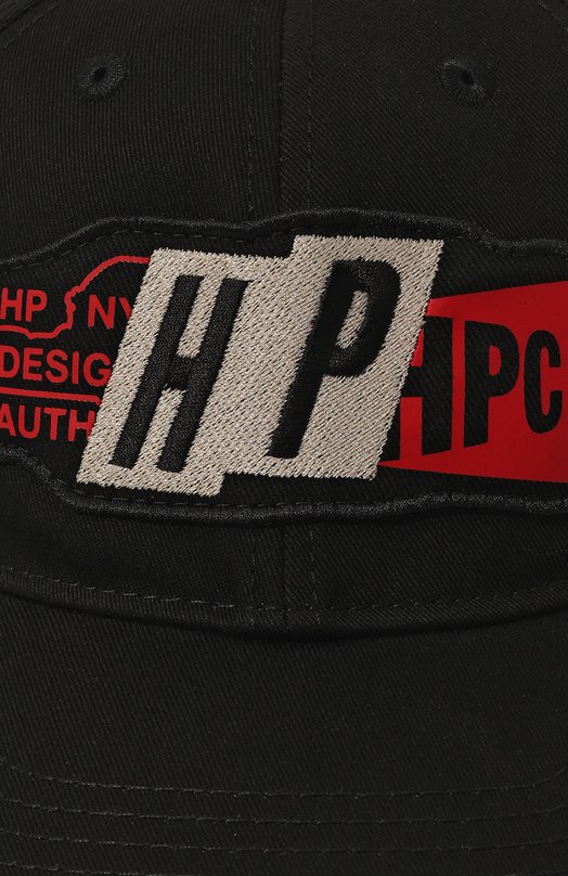 Хлопковая бейсболка Heron Preston HMLB001F22FAB0041025 Чёрный  HMLB001F22FAB0041025 Фото 4