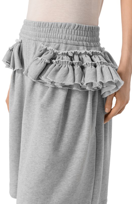 Хлопковые шорты Dries Van Noten 011177/3610 Серый  011177/3610 Фото 5