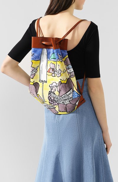 Рюкзак LANVIN разноцветного цвета по цене 120000 руб., арт. LW-BGFA01-PLNA-P20, фото 2 Рюкзак LANVIN, арт. LW-BGFA01-PLNA-P20, фото 2