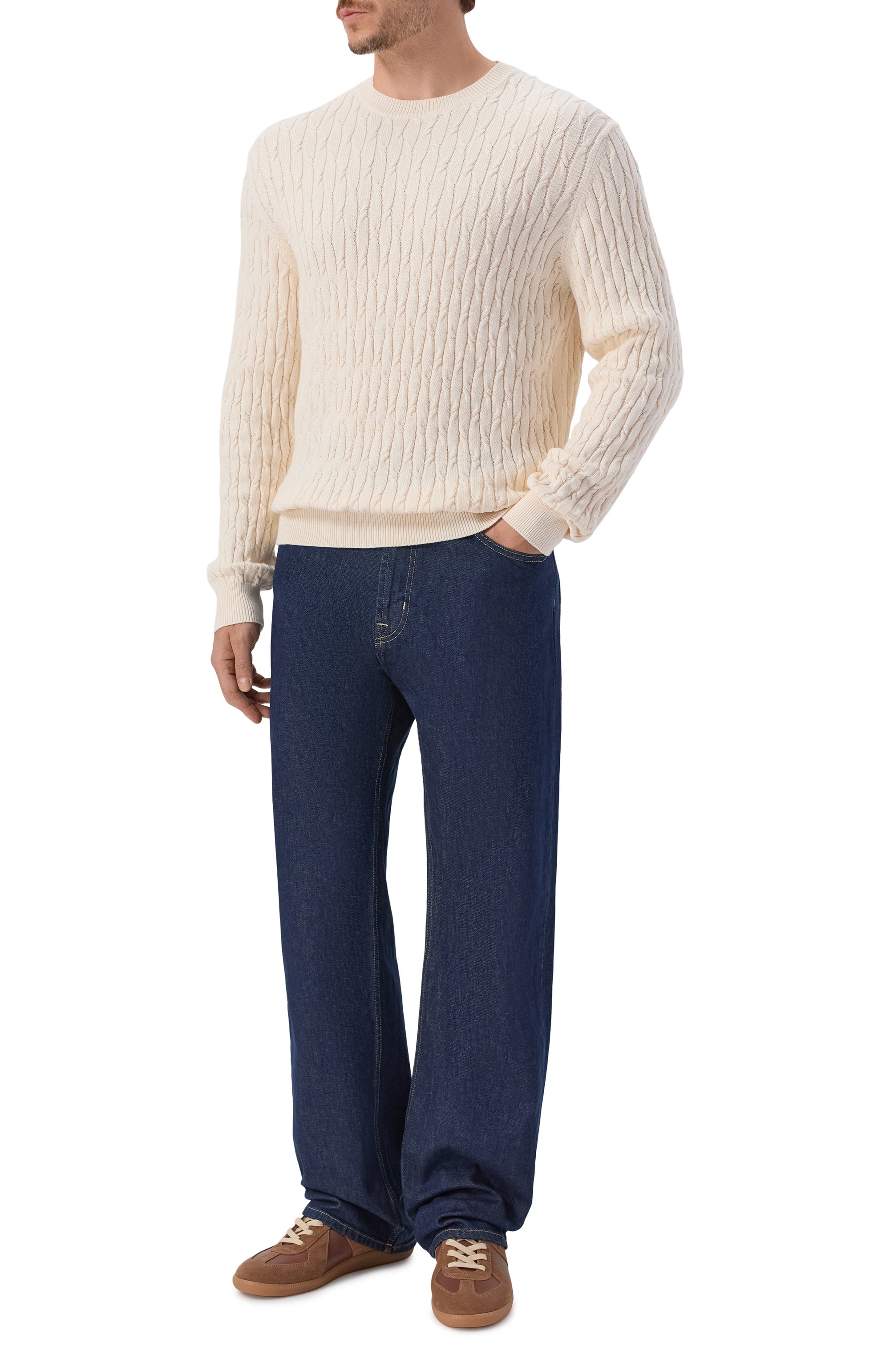 Джинсы easy straight 7 FOR ALL MANKIND темно-синего цвета по цене 29950 руб., арт. 7T5H0K85-3LX, фото 2 Джинсы easy straight 7 FOR ALL MANKIND, арт. 7T5H0K85-3LX, фото 2