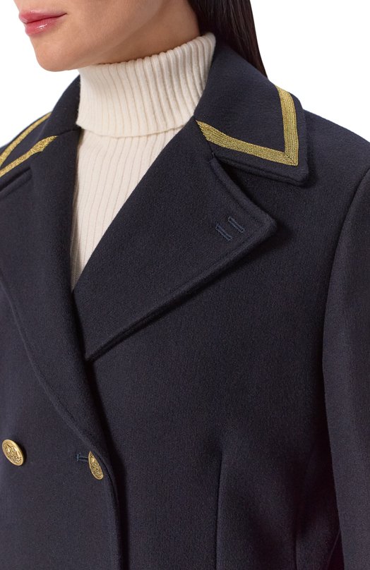 Шерстяное полупальто The Kooples FMAN31012K Синий  FMAN31012K Фото 5