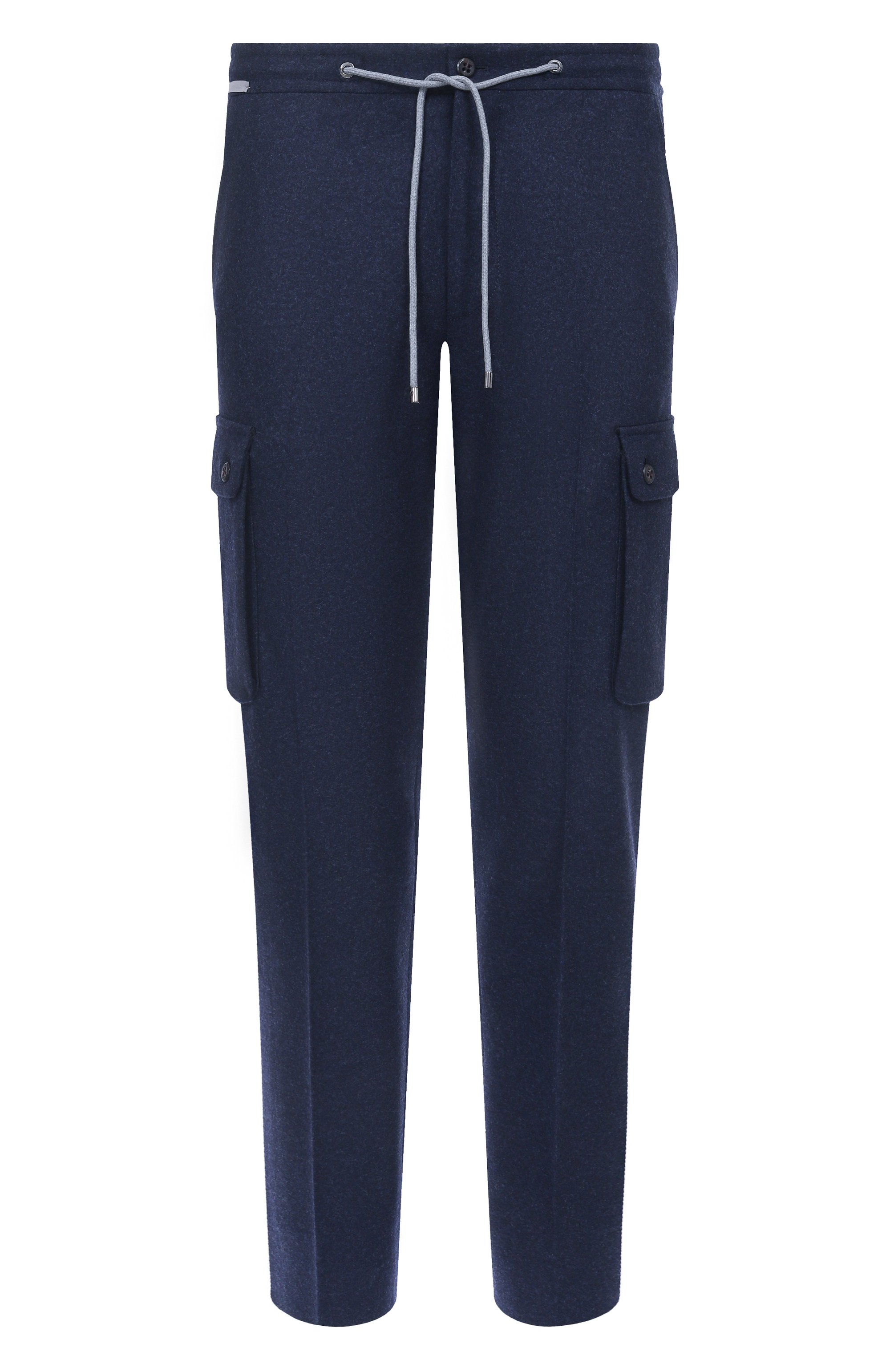 Шерстяные брюки-карго CORNELIANI темно-синего цвета по цене 74050 руб., арт. 264L14-2618801, фото 1 Шерстяные брюки-карго CORNELIANI, арт. 264L14-2618801, фото 1