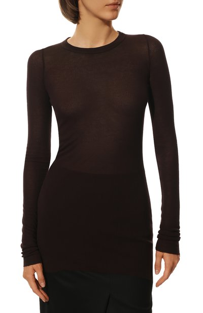 Лонгслив из вискозы и шелка RICK OWENS, арт. RP01B4202/RC, фото 3