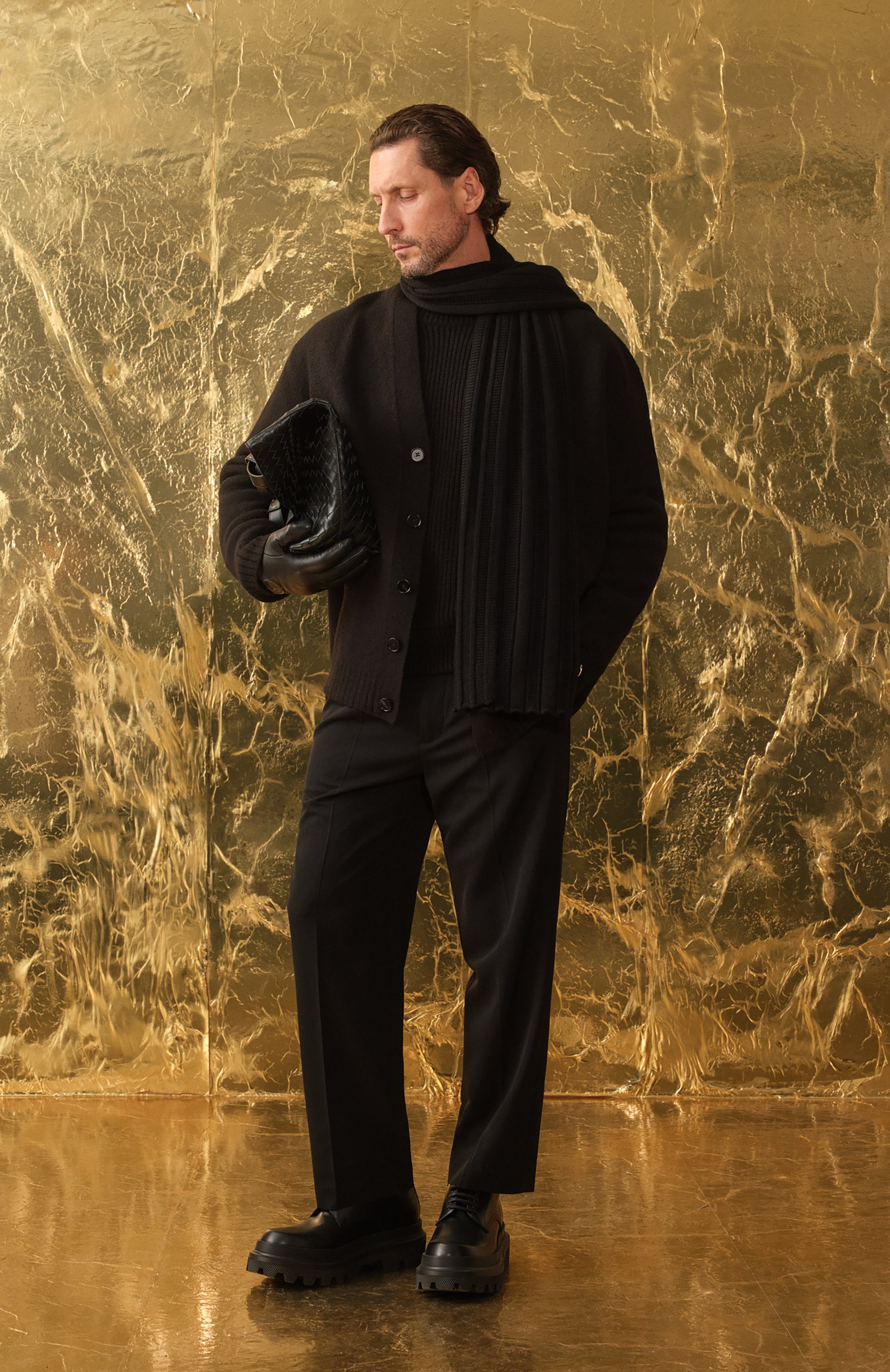 Шерстяной шарф VERSACE, арт. 1014176/1A09351, фото 6