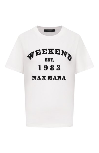Женская хлопковая футболка WEEKEND MAX MARA, арт. TENUE