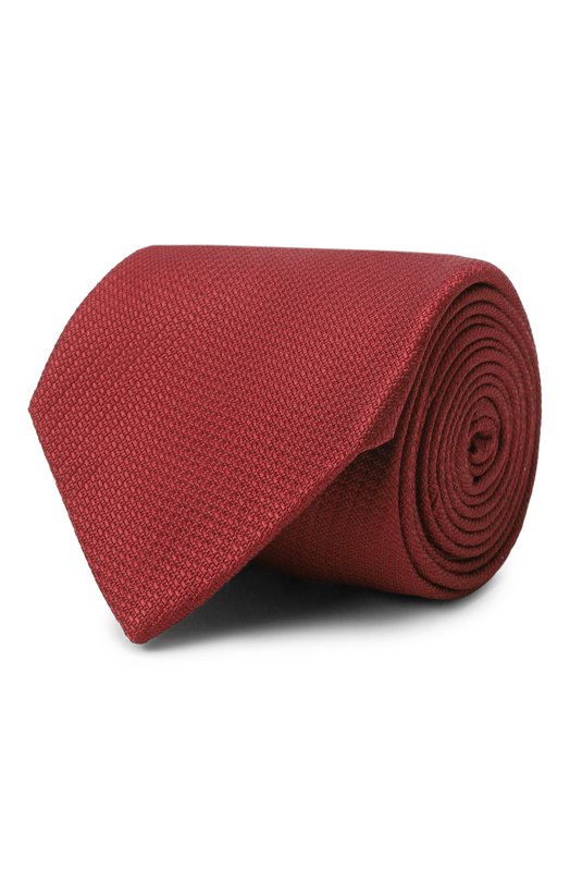 Шелковый галстук Brioni 062I00/PZ416 Бордовый 062I00/PZ416