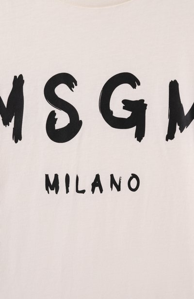Хлопковая футболка MSGM KIDS, арт. S5MSJUTH063, фото 3