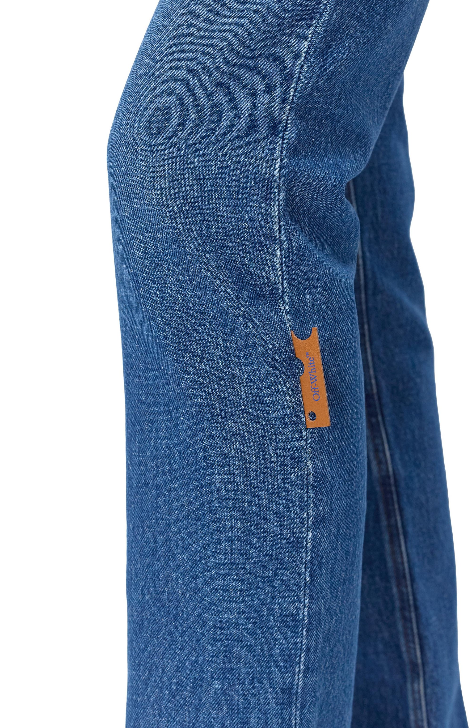 Джинсы OFF-WHITE синего цвета по цене 64700 руб., арт. 0WYA067S25DEN0014400, фото 5 Джинсы OFF-WHITE, арт. 0WYA067S25DEN0014400, фото 5