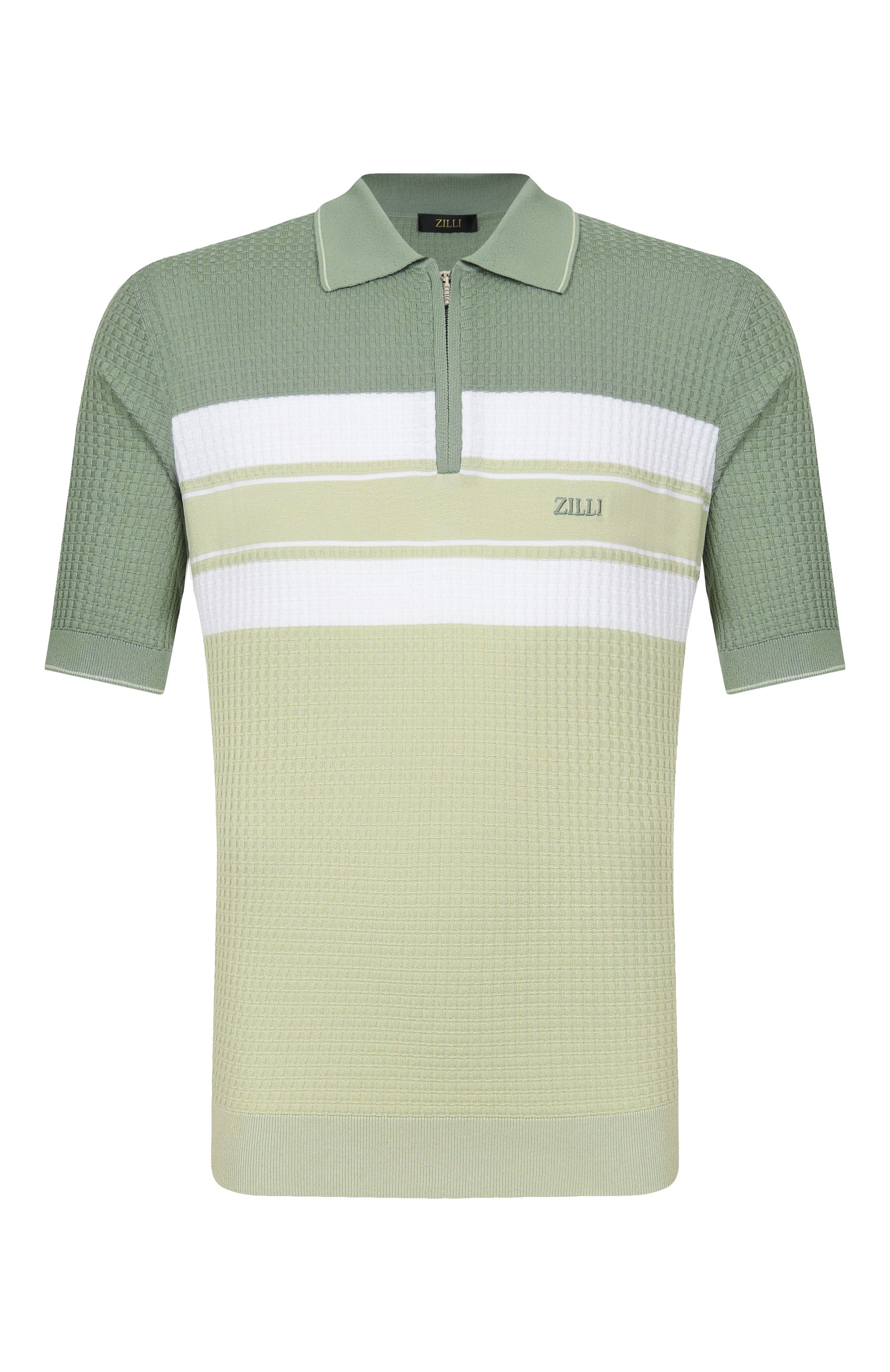 Поло из шелка и хлопка ZILLI, арт. KZP002M0107VFSTR0, фото 1