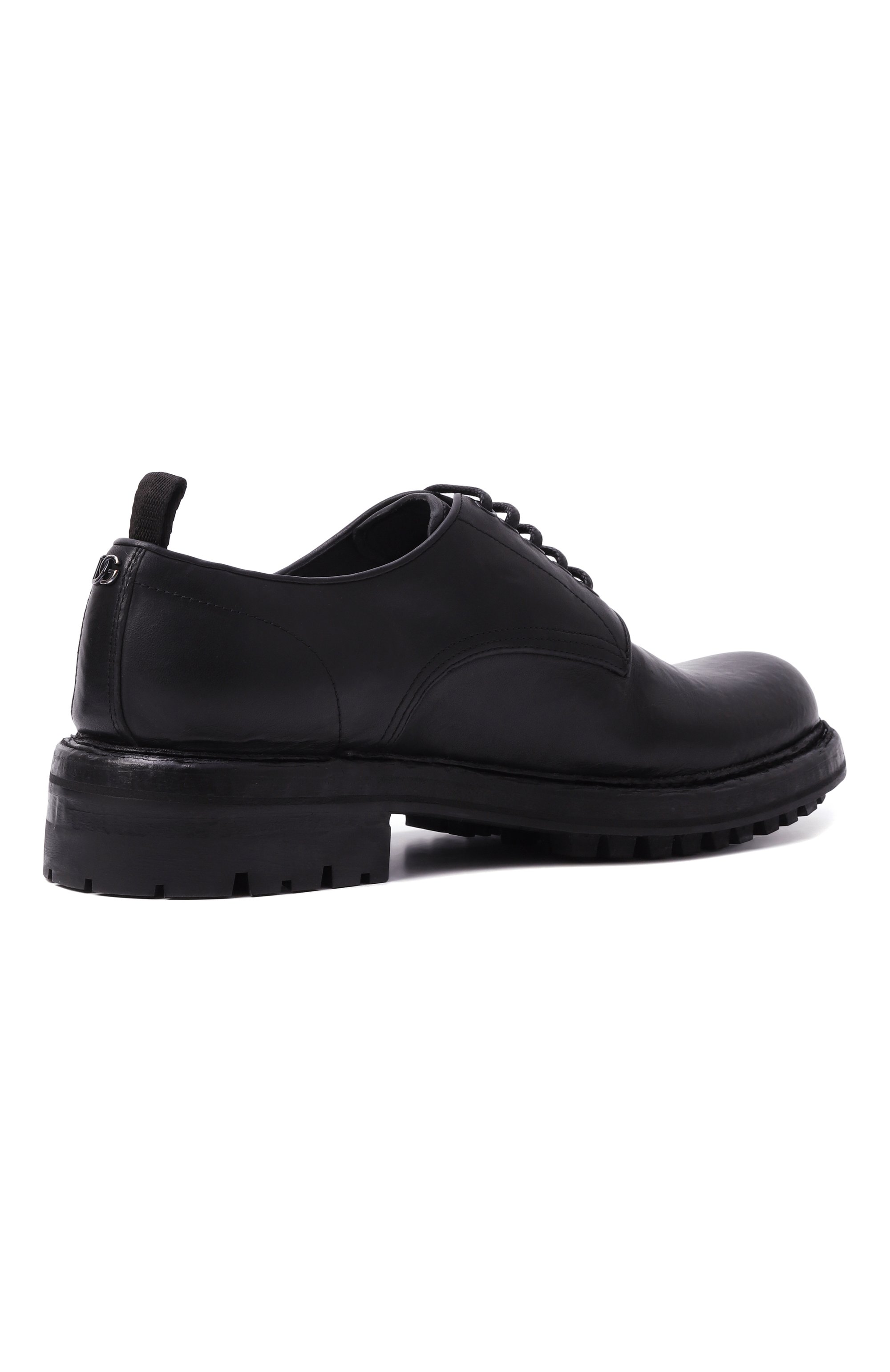 Кожаные дерби bernini DOLCE & GABBANA черного цвета по цене 78600 руб., арт. A10889/AV325, фото 5 Кожаные дерби bernini DOLCE & GABBANA, арт. A10889/AV325, фото 5