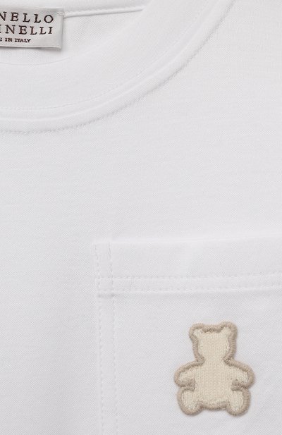 Хлопковая футболка BRUNELLO CUCINELLI, арт. B0T61T199U, фото 3