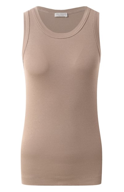 Женская хлопковая майка BRUNELLO CUCINELLI, арт. M0TC8FX230