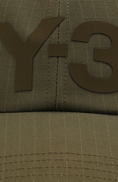 Бейсболка из вискозы и хлопка Y-3 хаки цвета по цене 7365 руб., арт. GT6382/M, фото 3 Бейсболка из вискозы и хлопка Y-3, арт. GT6382/M, фото 3