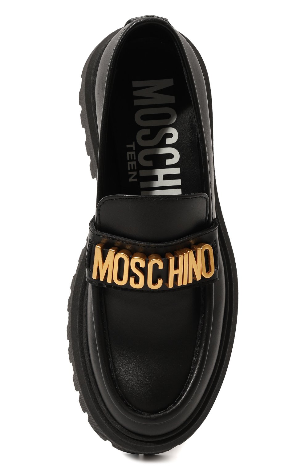 Кожаные лоферы MOSCHINO, арт. 76047/28-35, фото 4