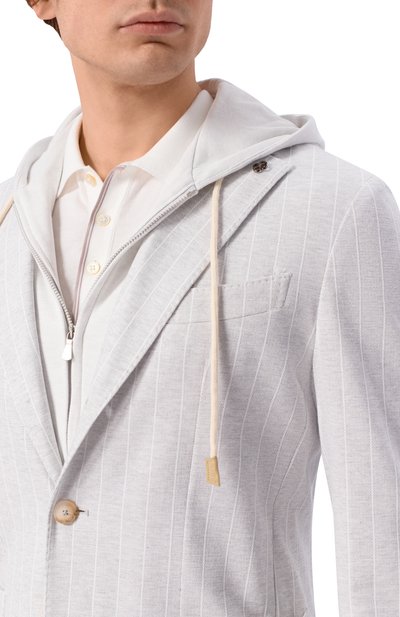 Пиджак из хлопка и льна GRAN SASSO, арт. 78113/79306, фото 5