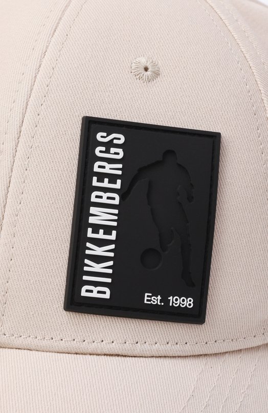 Хлопковая бейсболка Dirk Bikkembergs BKCP01345T Бежевый  BKCP01345T Фото 3