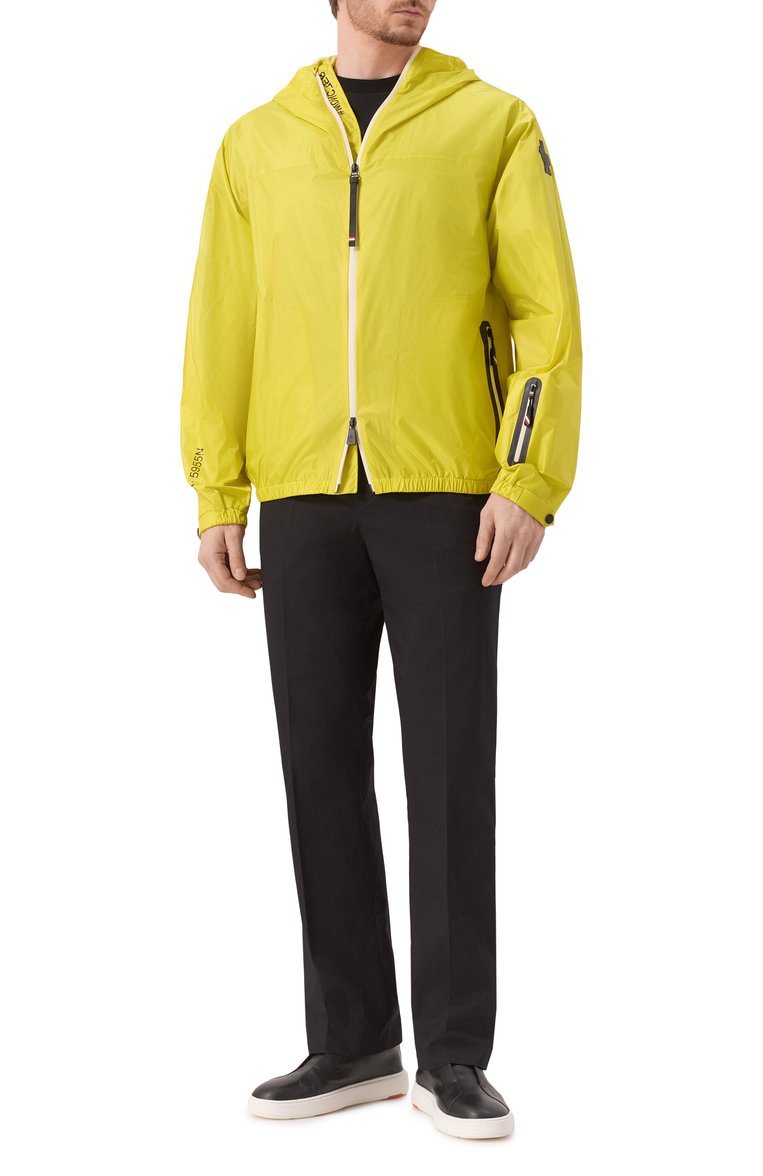 Мужская куртка fiernaz MONCLER GRENOBLE желтого цвета, арт. 1B70310/5955N | Фото 2 (Рукава: Длинные; Материал внешний: Синтетический материал; Длина (верхняя одежда): Короткие; Кросс-КТ: Легкие; Стили: Кэжуэл)