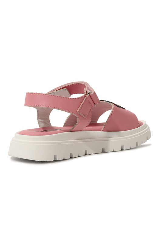 Кожаные сандалии Moschino Розовый, фото 3