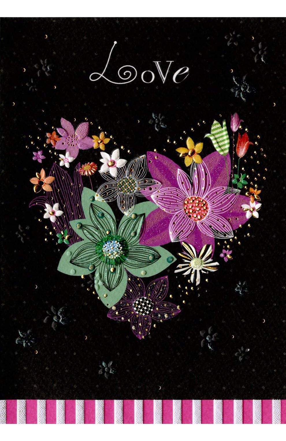 Открытка цветочное сердце TURNOWSKY, арт. MO5694K1-3, фото 1