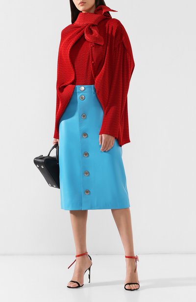 Блузка аси мметричного кроя BALENCIAGA, арт. 556601/TDL10, фото 2