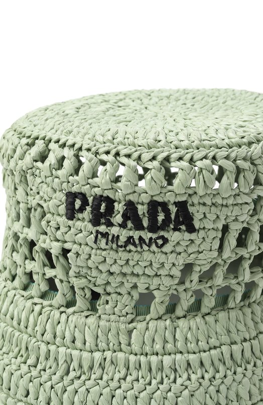 Панама из рафии Prada 1HC137/2A2T Зелёный  1HC137/2A2T Фото 3