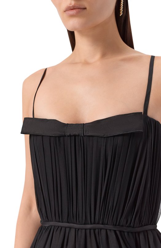 Шелковое платье Giambattista Valli 25FWSVTE5084/85CHI Чёрный  25FWSVTE5084/85CHI Фото 4