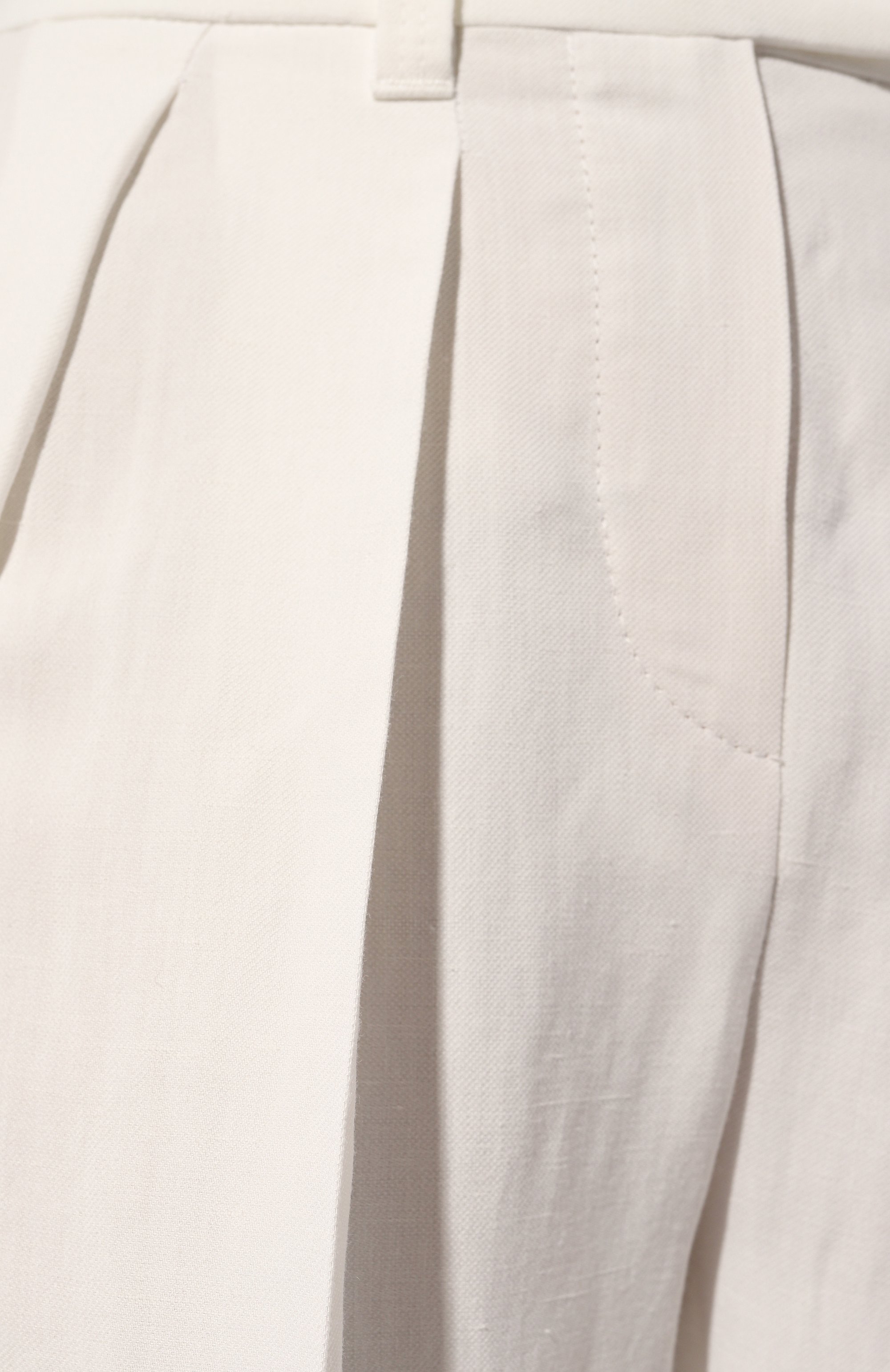 Брюки из вискозы и льна BRUNELLO CUCINELLI кремового цвета по цене 155500 руб., арт. MH126P8512, фото 5 Брюки из вискозы и льна BRUNELLO CUCINELLI, арт. MH126P8512, фото 5