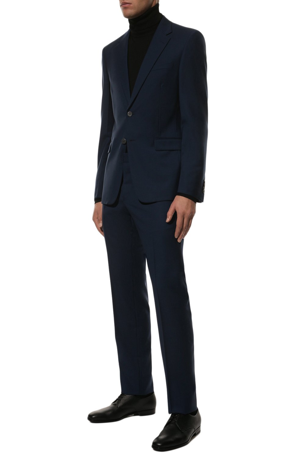 Кожаные дерби PRADA черного цвета по цене 92000 руб., арт. 2EB174-053-F0002-X001, фото 2 Кожаные дерби PRADA, арт. 2EB174-053-F0002-X001, фото 2