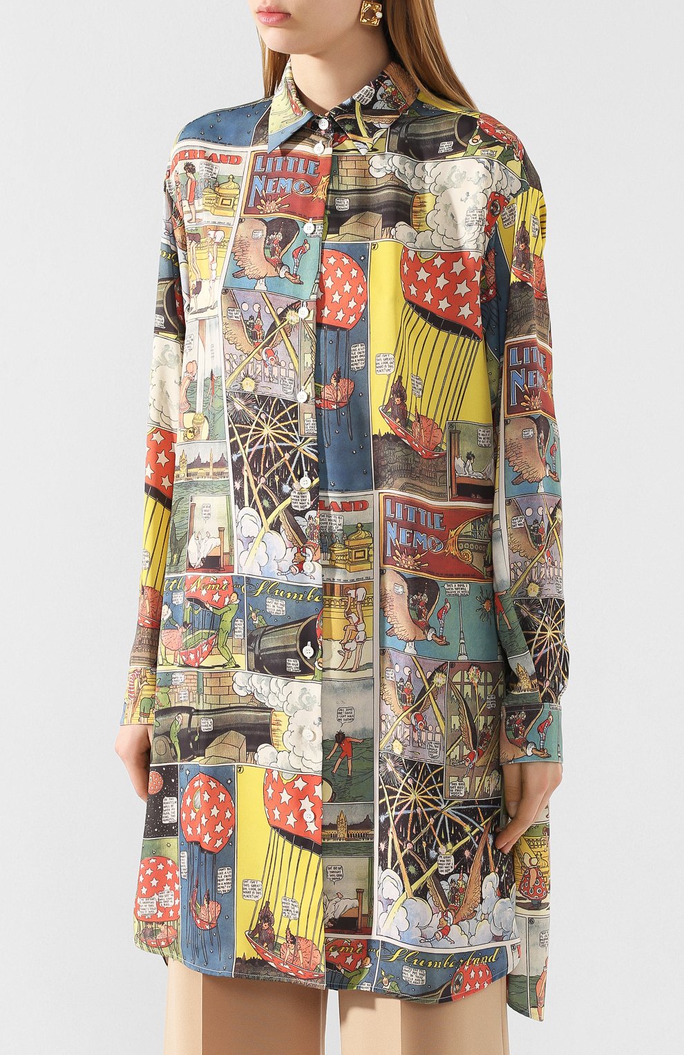 Рубашка LANVIN разноцветного цвета по цене 87550 руб., арт. RW-T0699I-4561-E20, фото 3 Рубашка LANVIN, арт. RW-T0699I-4561-E20, фото 3