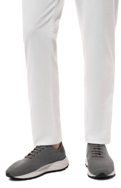 Текстильные кроссовки KITON, арт. USSA200N0110010, фото 3