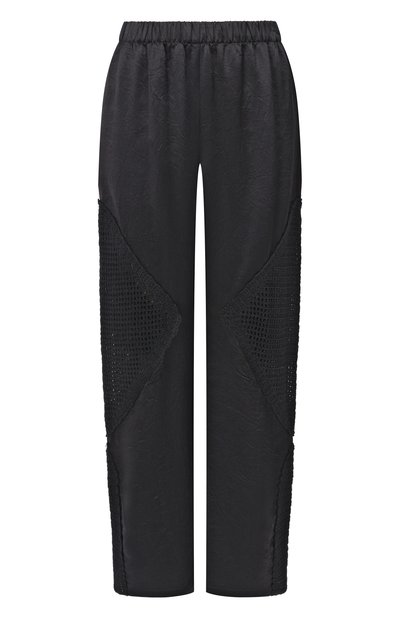 Женские брюки YUZEFI, арт. L0RI-ACETATE CR0CHET TR0USERS/SATEEN