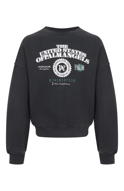 Мужской хлопковый свитшот PALM ANGELS, арт. PMBA08JF25FLE002