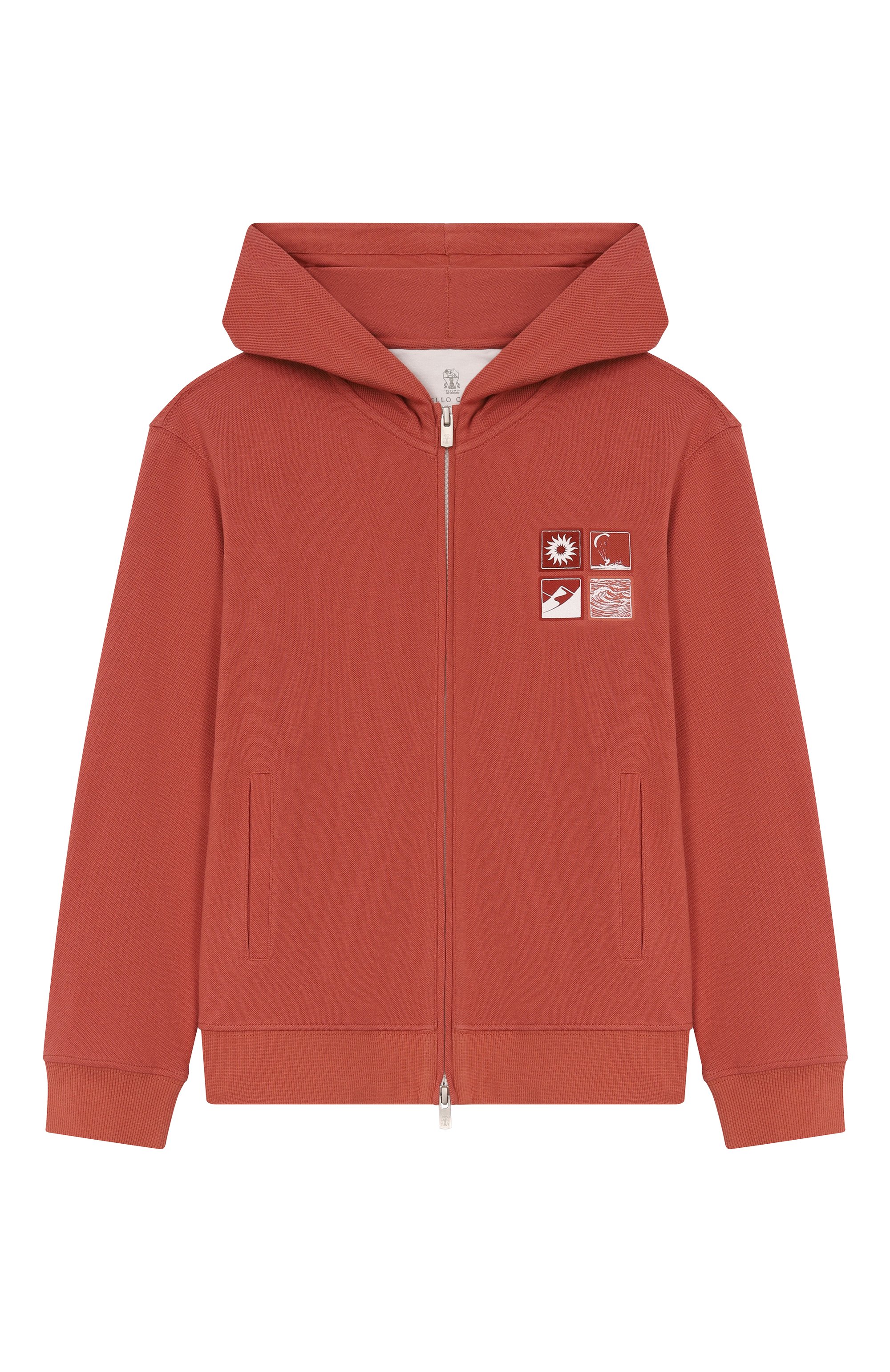 Хлопковая толстовка BRUNELLO CUCINELLI, арт. BE854E507B, фото 1