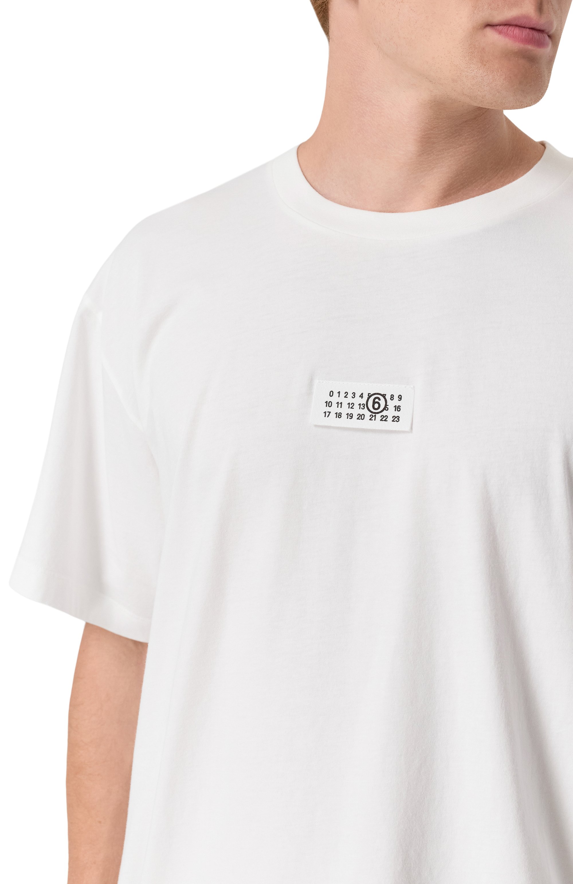 Хлопковая футболка MM6, арт. SH0GC0032/S24312, фото 5