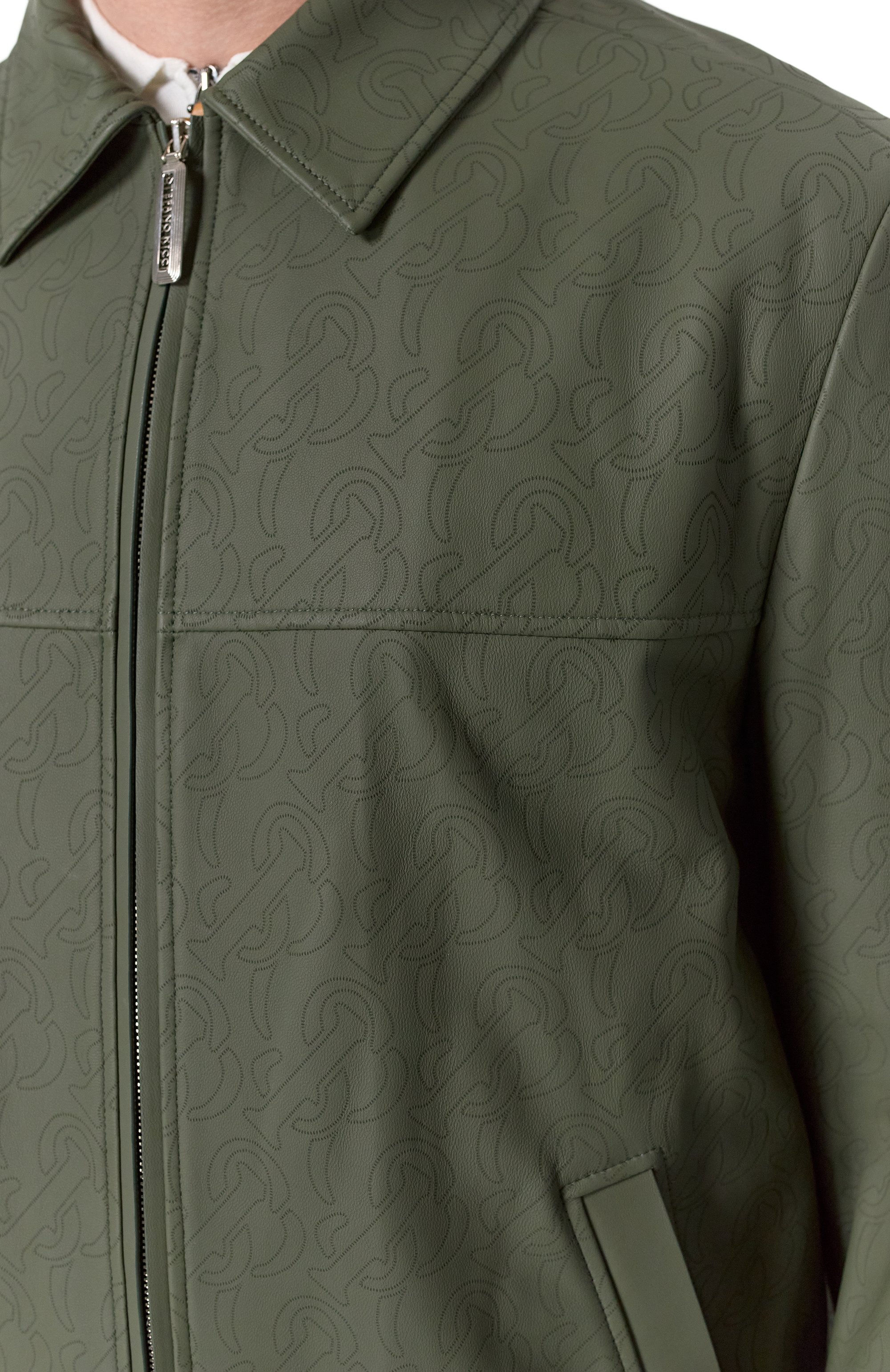 Кожаный бомбер STEFANO RICCI зеленого цвета по цене 919500 руб., арт. M7J5100176/NPVESR, фото 5 Кожаный бомбер STEFANO RICCI, арт. M7J5100176/NPVESR, фото 5