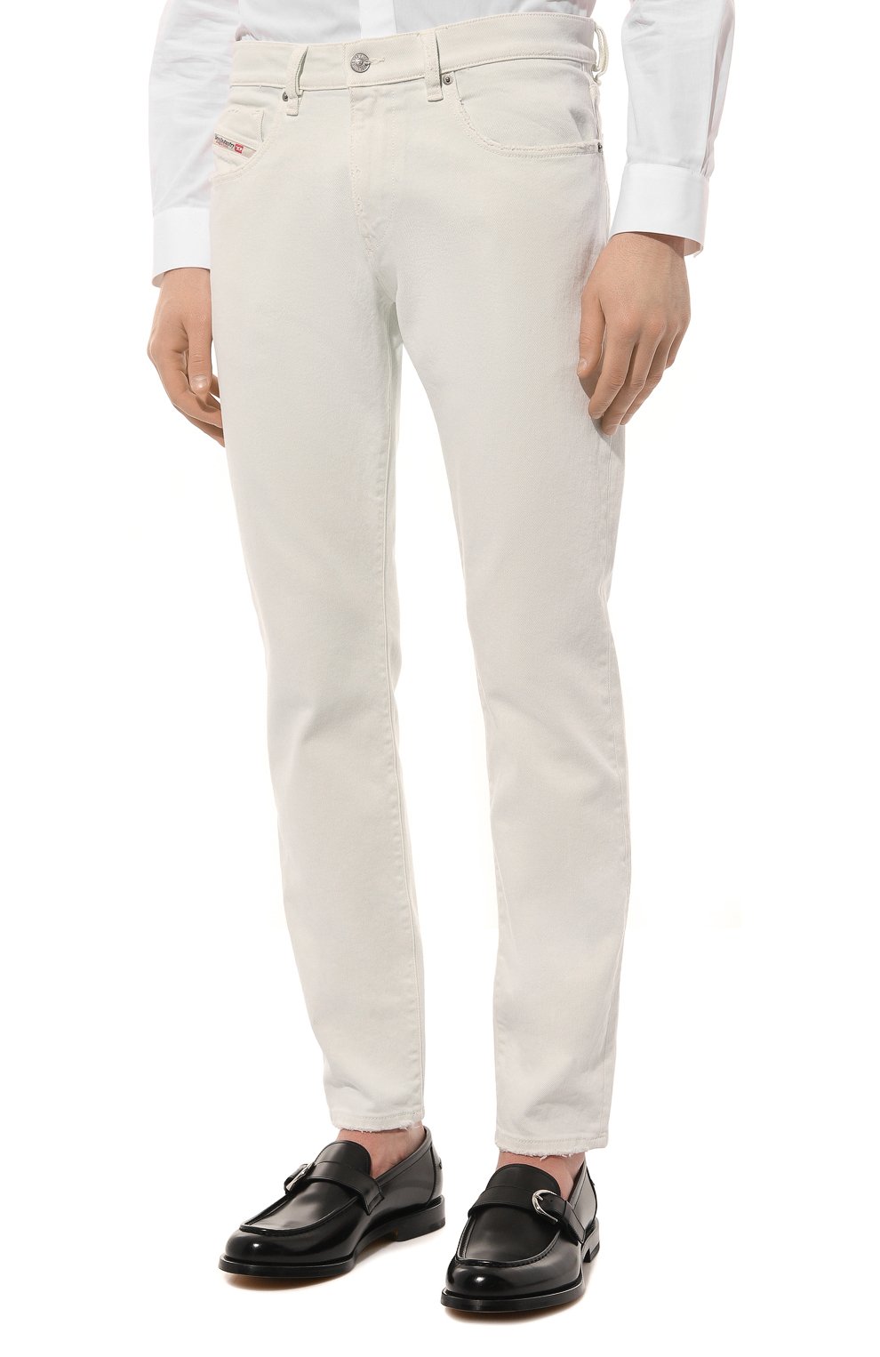 Джинсы DIESEL белого цвета по цене 21050 руб., арт. A03558/09F26, фото 3 Джинсы DIESEL, арт. A03558/09F26, фото 3