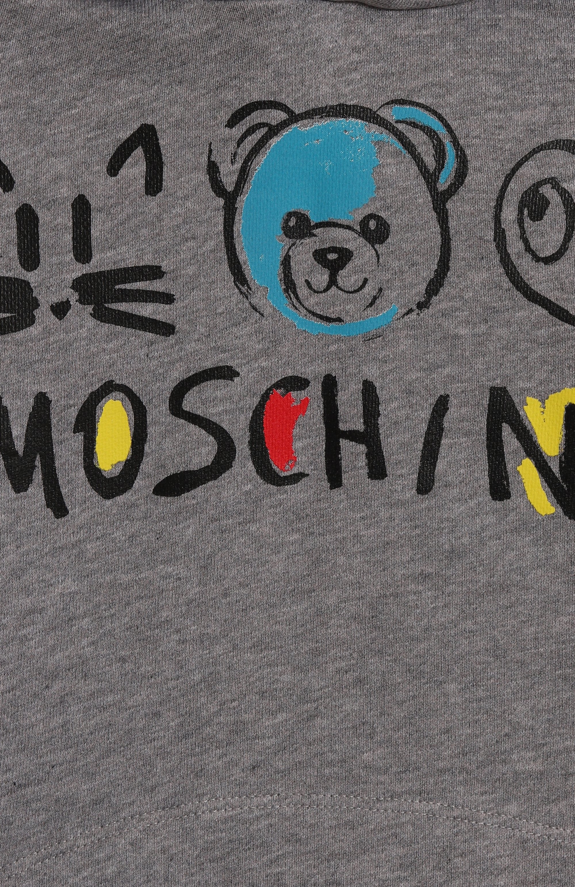 Хлопковое худи MOSCHINO, арт. HDF06I/LCA77/4-8, фото 3