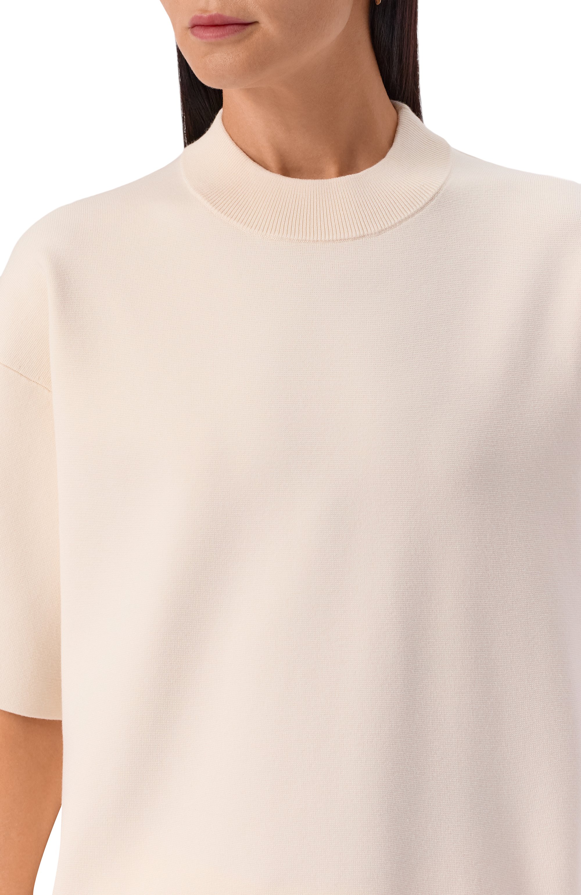 Пуловер из вискозы MAX MARA STUDIO кремового цвета по цене 41450 руб., арт. AMICI, фото 5 Пуловер из вискозы MAX MARA STUDIO, арт. AMICI, фото 5