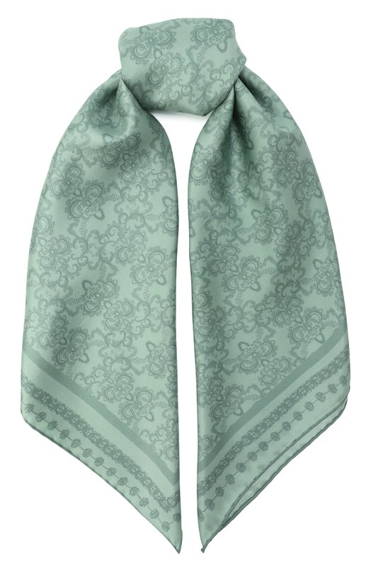 Шелковый платок Elie Saab 710008544S25/ICEBERG GREEN Зелёный 710008544S25/ICEBERG GREEN