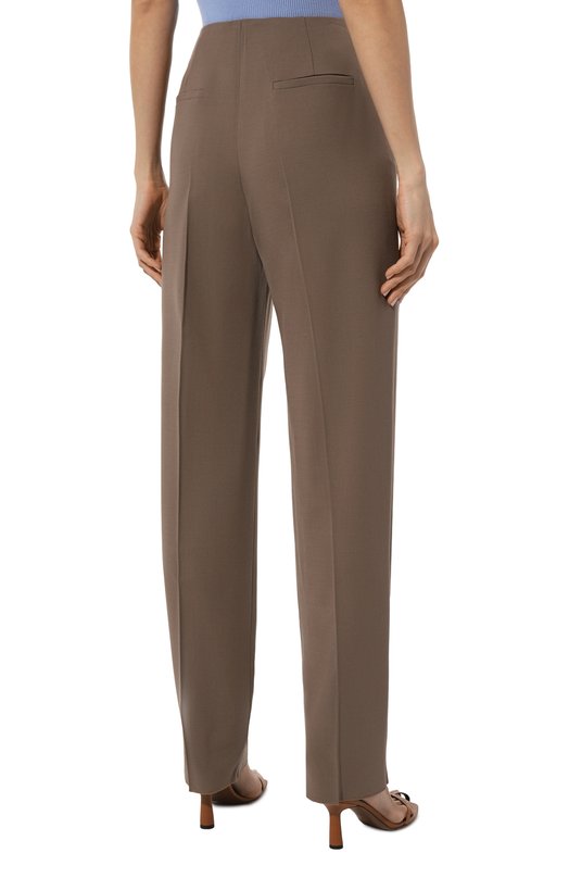 Шерстяные брюки Giorgio Armani 0WHPP0DG/T01QW Коричневый  0WHPP0DG/T01QW Фото 4