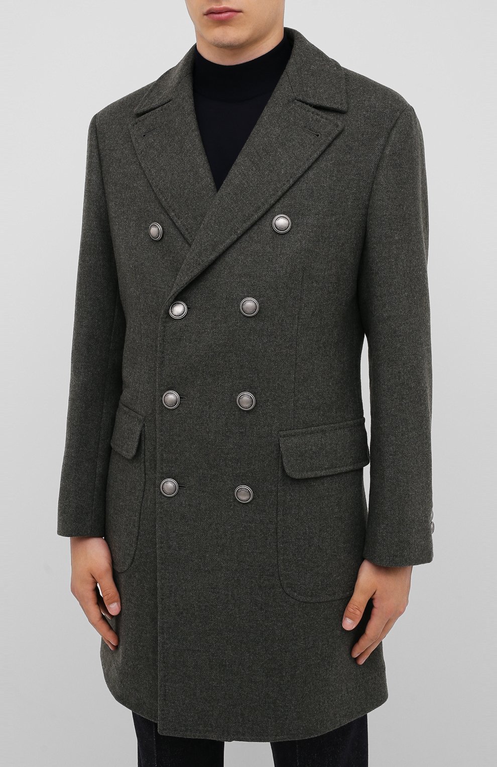 Шерстяное пальто BRUNELLO CUCINELLI, арт. MN4679003D, фото 3