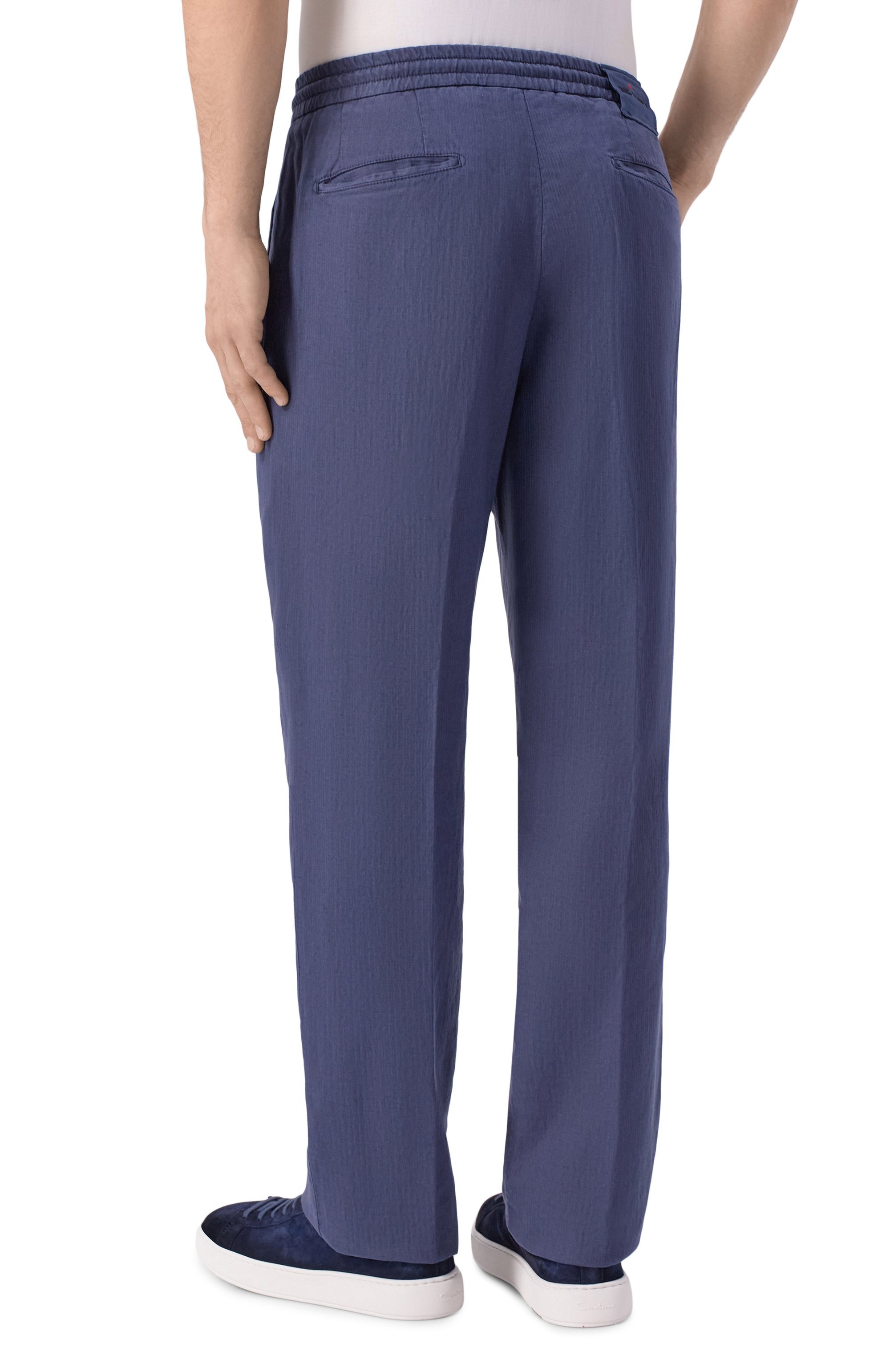 Брюки изо льна и хлопка KITON, арт. UP1LACRK0612H, фото 4