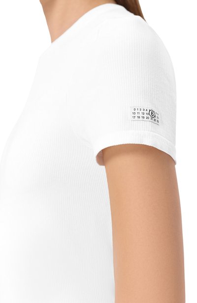 Хлопковая футболка MM6, арт. MKMU40010, фото 5