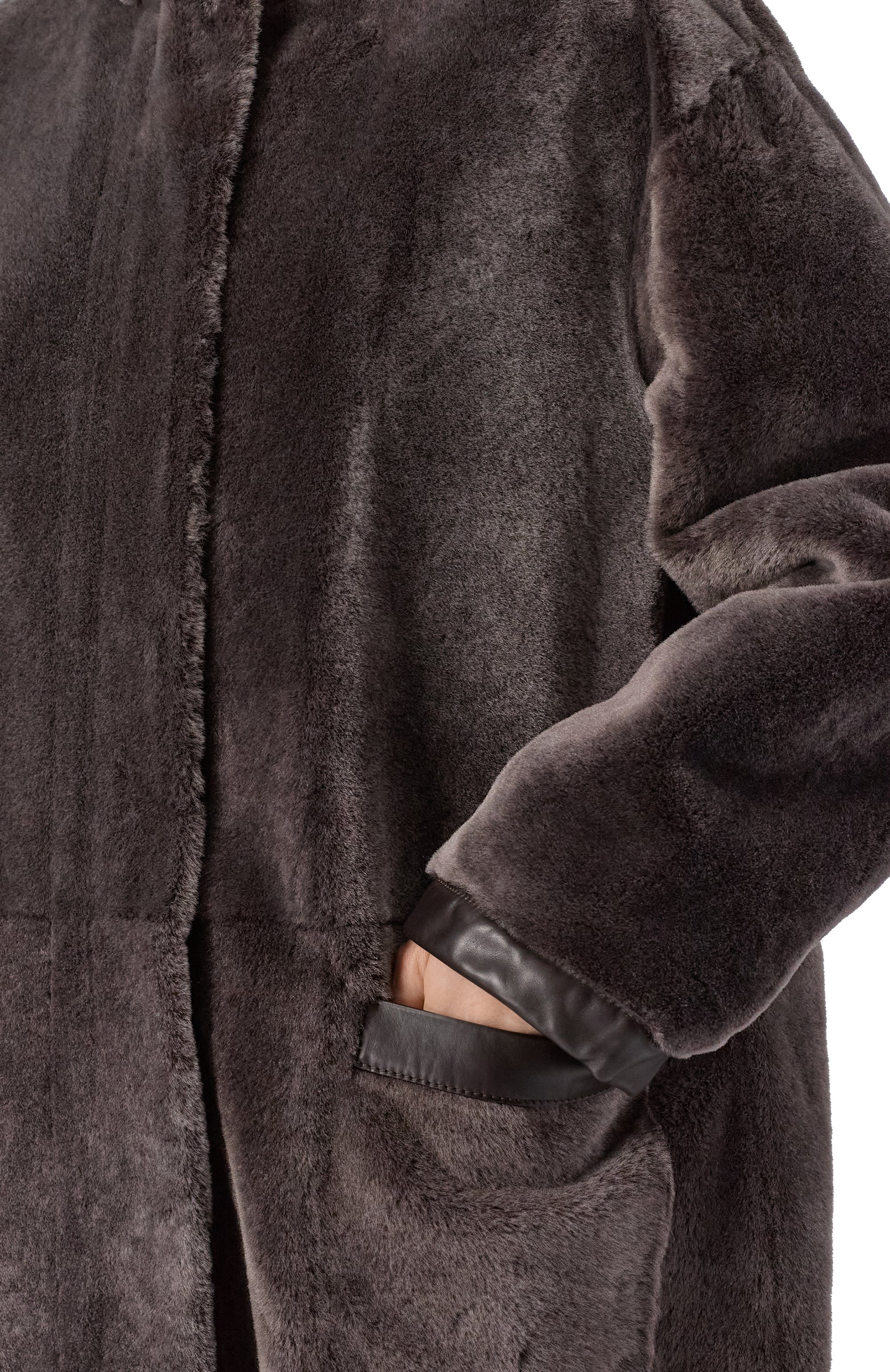 Двусторонняя дубленка из овчины GIORGIO ARMANI, арт. GW002049/AF19599, фото 5